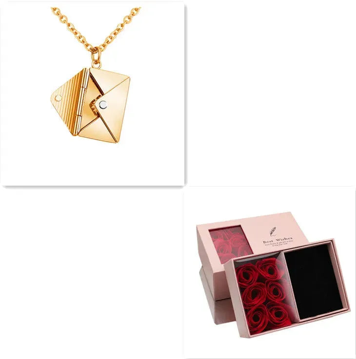 Fashion Jewelry Envelop Necklace Women Lover Letter Pendant Best Gifts For Girlfriend - Bellarte Enchanté Fashion Jewelry Envelop Necklace Women Lover Letter Pendant Best Gifts For Girlfriend